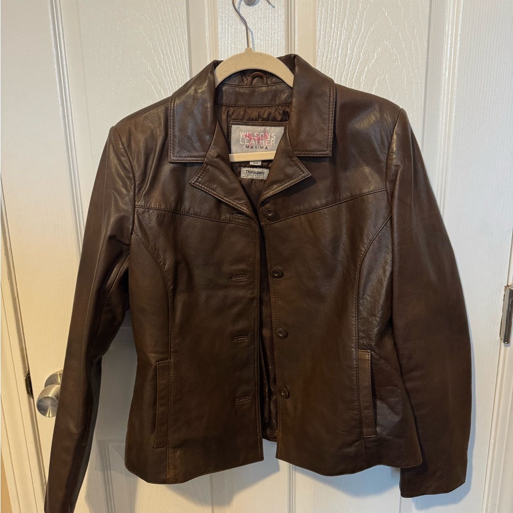 NWT Wilsons Leather Dark Brown Jacket